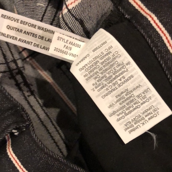 Madewell Cali Demi Boot Striped Cropped Jeans 26 - Picture 10 of 13